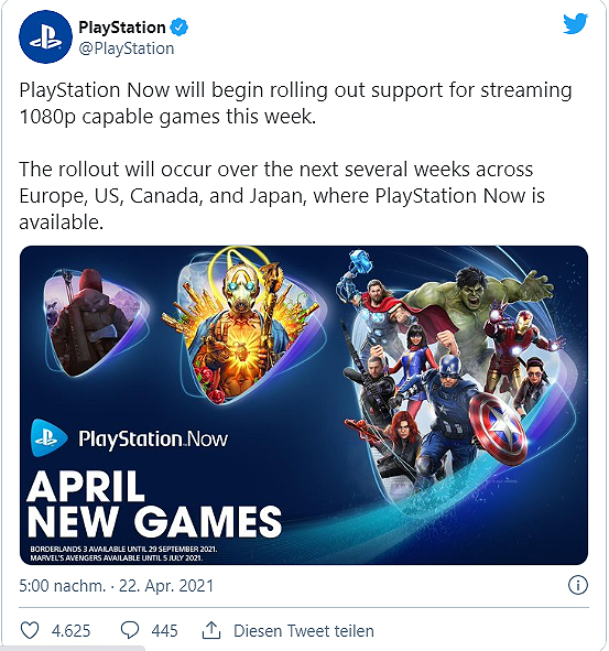 PS Now - Streaming ab sofort auch in 1080p